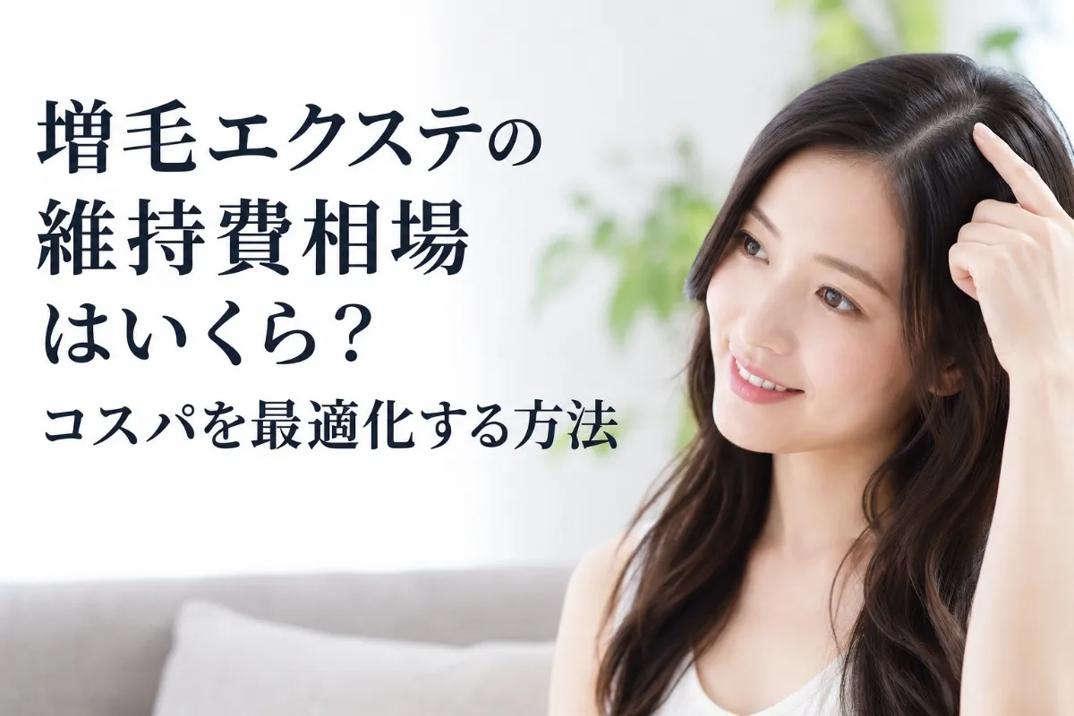 増毛エクステの維持費相場はいくら?コスパを最適化する方法